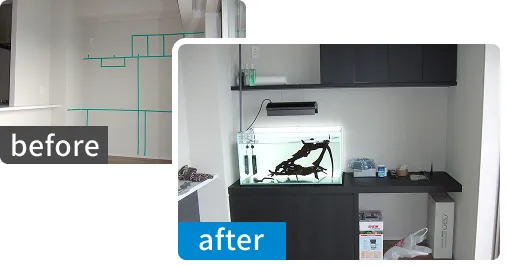 ビフォーアフターの様子